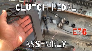 Clutch pedal assembly  E36 Drift Build [upl. by Clary]