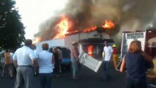 Todd County Funeral Home destroyed by fire Thursday July 8th 2010 Elkton Ky [upl. by Halyk565]