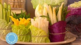 How to Create Vegetable Vessels for Dips  Thanksgiving Decorations  Martha Stewart [upl. by Zondra]