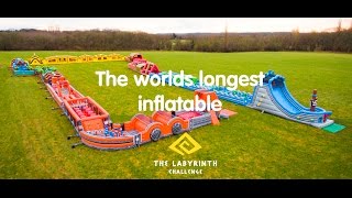 THE WORLDS LONGEST INFLATABLE OVER 1000FT  THE LABYRINTH CHALLENGE [upl. by Derfiniw]