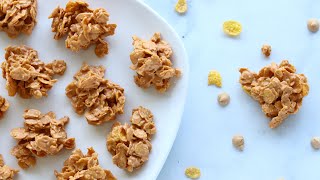 Cornflake Cookies Recipe No Bake 3 Ingredients No Flour No Eggs [upl. by Nosiaj]