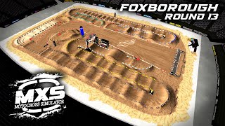 MX Simulator  2024 MotoOption SX Rd 13  Foxborough [upl. by Adnaral]