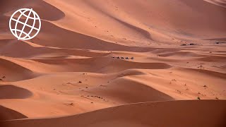 Erg Chebbi Dunes Merzouga Moroccan Sahara Amazing Places 4K [upl. by Tamis]