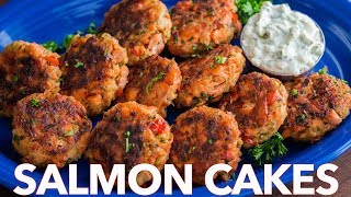 How To Make Salmon Cakes Recipe  Quick and Easy Salmon Patties [upl. by Ardaed]