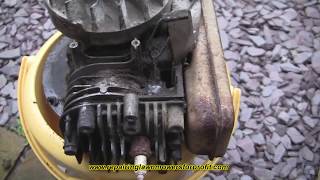 Cleaning Cooling Fins Briggs And Stratton Engine [upl. by Naid]