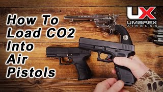 How to Load CO2 into BB Gun and Pellet Air Pistols Umarex Airguns [upl. by Ttenyl]