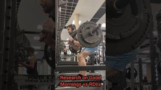 Research on Good Mornings vs Romanian Deadlifts [upl. by Boleyn323]