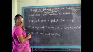 Direct and Indirect Speech  Exclamations [upl. by Akselaw303]