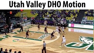 Utah Valley University Dribble Hand Off Motion Offense  Motion Basketball Offense [upl. by Omocaig]