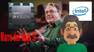 Linux Linus Torvalds en a marre du matériel buggé dIntel et AMD [upl. by Chlores]