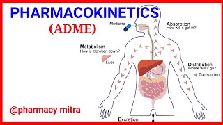 Pharmacokinetics  Pharmacokinetic of drugs  ADME  PHARMACOLOGY [upl. by Mariya394]