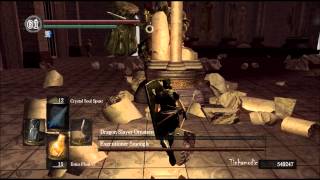 Dark Souls PC Occult Winged Spear vs Smough and Ornstein [upl. by Idahs109]