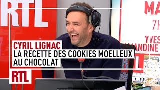 Cyril Lignac  sa recette de cookies moelleux au chocolat [upl. by Fridell]