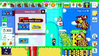 Super Mario Maker 2  New Style Super Mario World [upl. by Alban]