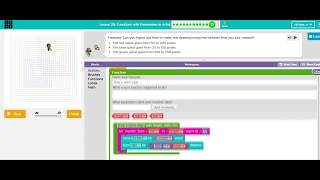 Codeorg  Lesson 29 Functions with Parameter in Artist w Solutions EXPRESS COURSE [upl. by Cioban]