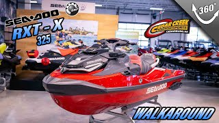 2024 SeaDoo RXT®X® 325 Fiery Red Premium Walkaround [upl. by Notsahc850]