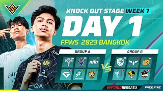 ID Free Fire World Series  Knock Out Stage Week 1 Day 1 [upl. by Desma171]