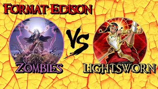 Lightsworn vs Zombies  Edison Format  Yugioh Retro en Español [upl. by Ttenaj]