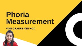 Phoria Measurement  Von Graefe method explanation [upl. by Linnette800]