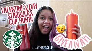 VALENTINESWINTER STARBUCKS CUP TUMBLER RELEASE FIRST CUP HUNT OF 2022 [upl. by Ataynik]