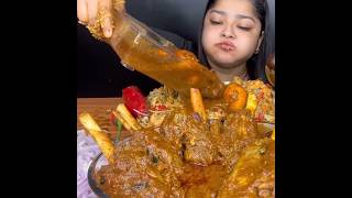 ASMR EATING SPICY EGG CURRY🔥 FRIED RICE  shorts mukbangnasmreating mukbangasmr asmr [upl. by Anilegna]