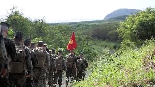 Marines Honor Climb Suribachi On Iwo Jima [upl. by Inalem]