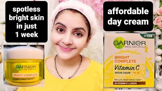 Garnier vitamin c cream  Garnier bright complete cream vitamin c serum cream RARA [upl. by Tehcac]