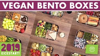 VEGAN Bento Box Lunches  Compilation video [upl. by Niobe603]