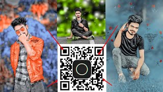 QR code photo editing  polarr app photo editing COBRAEDITOR [upl. by Ebberta]