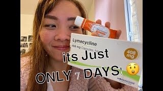 Lymecycline for Acne Review  7 days  Mask acne journey [upl. by Gloria]