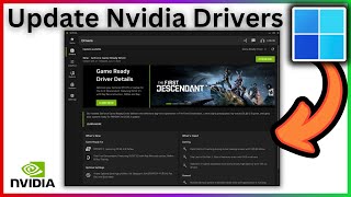 Update Nvidia Drivers Windows 11  Full Guide [upl. by Chelsie850]