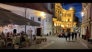 Lithuania  Vilnius  4K  Vilnius Nightlife  2022 [upl. by Trovillion994]