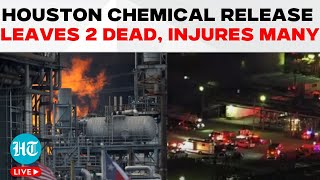 LIVE  Shell Pemex Facility Chemical Release At Houstons Deer Park Leaves Two Dead Injured Many [upl. by Spain]