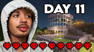 Creating A SILVERFISH FARM In Minecraft DAY 11 [upl. by Juback668]