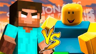 MINECRAFT VS ROBLOX  MCPLAY [upl. by Westbrooke]