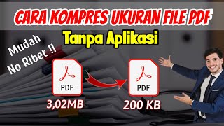 Cara Memperkecil Ukuran File Pdf  Mudah No Ribet [upl. by Janik]