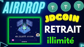 COMMENT GAGNER GRATUITEMENT DES JDcoin RETIRABLE EN USDT SANS RIEN INVESTIR ET EN ILLIMITÉ [upl. by Nosnej]