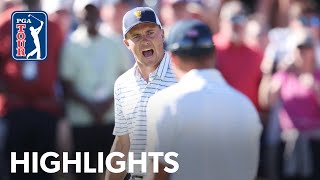 Spieth and Thomas’ Round 2 Fourball highlights  Presidents Cup  2022 [upl. by Sadnac]