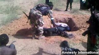 Gruesome Video Allegedly Shows Nigerian Military Abuses [upl. by Fernald77]