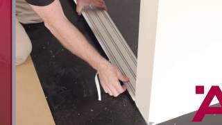 Aluflex Sliding Door Installation Guide 2 of 7 Installing Top and Bottom Tracks [upl. by Cyndy]