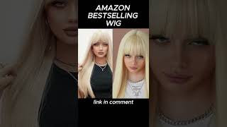 Amazon Bestselling Wig under 30  Blonde Straight Long Wig with Bangs amazonwigs [upl. by Aihsyla302]