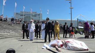 Kill Bill Cosplay Axe Gang Dance  London MCM Expo May 2012 [upl. by Teage614]