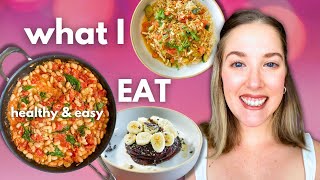 What I Eat in a Day  Easy and Healthy Vegan Recipes  Grocery Haul [upl. by Warrick605]