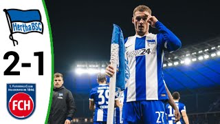 Hertha vs Heidenheim 21 All Goals and Extended Highlights [upl. by Eneroc218]