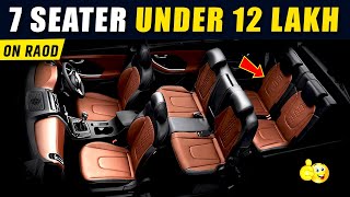 Top 5 Best 7SEATER Cars UNDER 12 Lakh in 2024  On Road  With Mileage [upl. by Asirral]