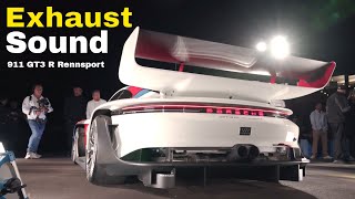 Porsche 911 GT3 R Rennsport Exhaust Sound [upl. by Ahsirt]