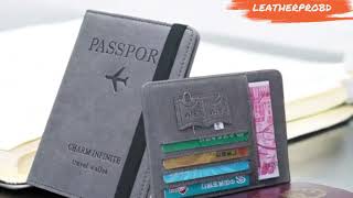 PU Leather Passport Holder Your Travel Essential [upl. by Lelith]