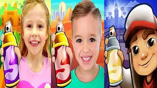 Subway Surfers Marrakesh 2024 Hamza vs Vlad and Nikita Run vs Like Nastya Endless Run Gameplay HD [upl. by Anaujnas]