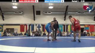 86 KG QF  Andris OzolinsOzols LAT vs Adilet Davlumbayev KAZ [upl. by Gazzo]