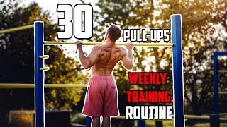 30 Pullups in a Row  Weekly Training Routine [upl. by Aroda692]